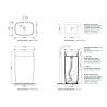 Ceramica Flaminia Monoflag Freestanding basin argilla  FG52C