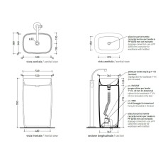 Flaminia Monoflag umywalka wolnostojaca  argilla  FG52C