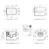 Flaminia Flag Wall hung wc goclean white/gold + seat cover