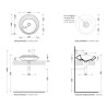 Flaminia Spire+ 48 Countertop baisn SP48D, cenere