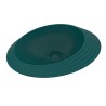 Flaminia Spire+ 58 Countertop oval basin 58 cm with relief SP58D, petrolio