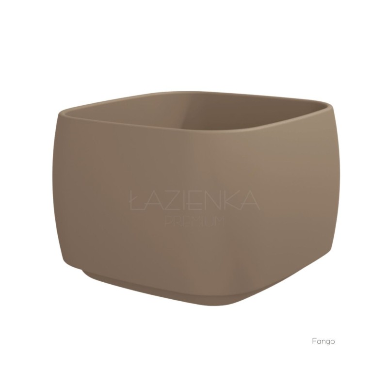 Flaminia Flag Deep Countertop basin 40x40x28h cm FG40H28, Fango