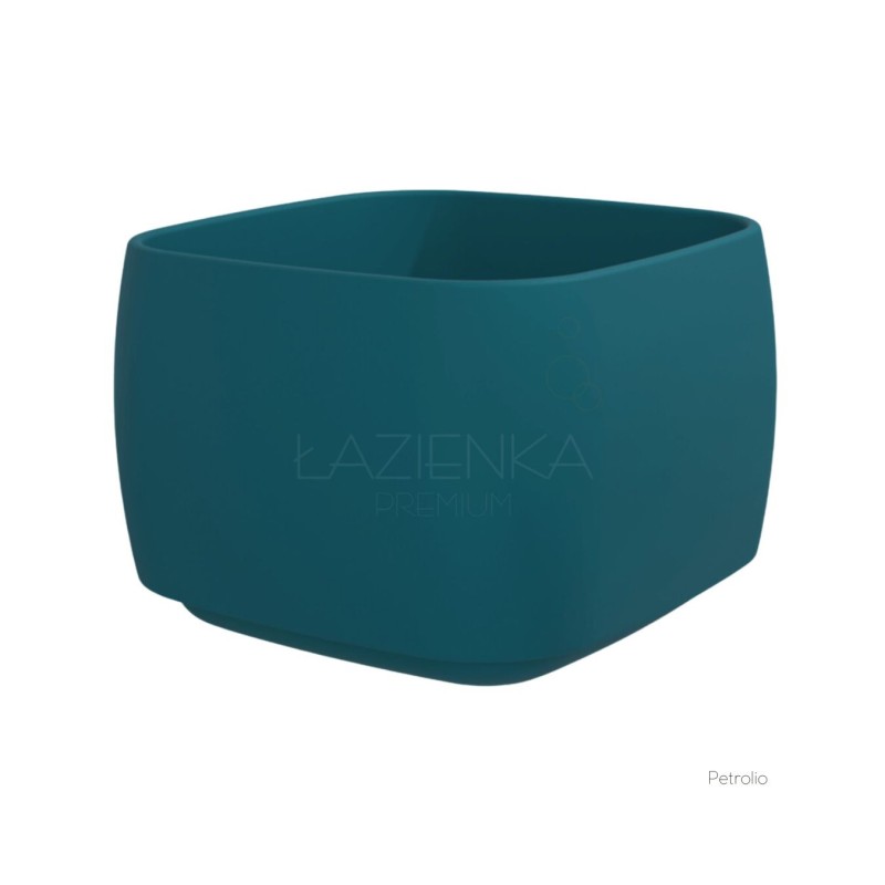 Flaminia Flag Deep Countertop basin 40x40x28h FG40H28, Petriolio