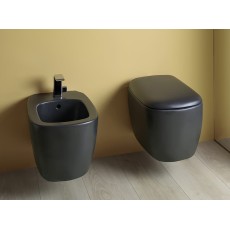 Flaminia Bonola miska wc GoClean + deska wolnoopadająca Carbone