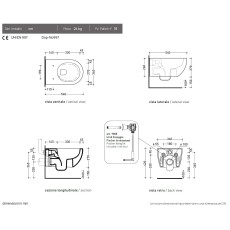 Flaminia App wall hung wc GoSilent +  soft-close seat cover (AP118S+QKCW09) color UVA