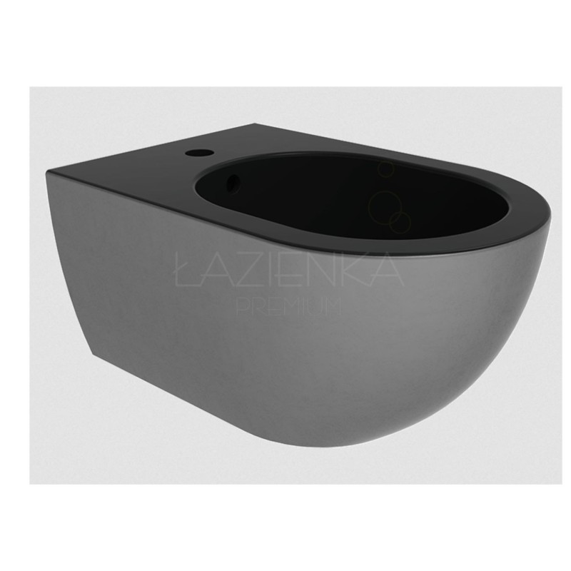 Flaminia App bidet wiszący black/silver