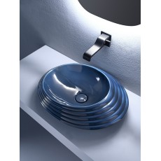 Flaminia Spire+ 58 umywalka nablatowa owalna, SP58D, TOPAZIO