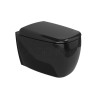 Flaminia Mono wall hung wc gosilent black with seat cover  MN118S MNCW03