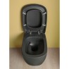 Flaminia Mono wall hung wc gosilent black with seat cover  MN118S MNCW03