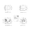 Flaminia Play Wall hung wc GoSilent + seat cover soft-close (PY118S+PYCW09), latte/milky white