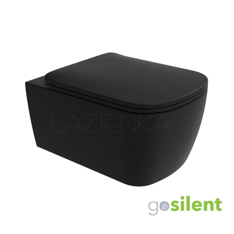 Flaminia Play Wall hung wc GoSilent + seat cover (PY118S+PYCW09), carbone