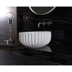 Flaminia Settecento umywalka 44 cm + postument biały połysk, SE44A+SECOL