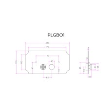 Bleu Provence przycisk spłukujący do systemu spłukiwania Geberit brąz PLGB01 BR