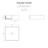 Artceram Scalino 38 countertop washbasin white shine SCL001