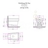 Bleu Provence So Fifties wc wall hung , BP526