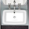 Bleu Provence So Fifties countertop basin 60x44, white BP540