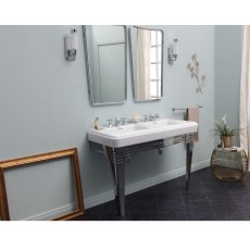 Bleu Provence So Fifties umywalka podwójna 130 cm + metalowa konsola