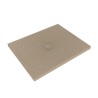 Flaminia Water Drop brodzik ceramiczny 100x80x5,5 cm Argilla