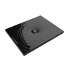 Flaminia Water Drop brodzik ceramiczny 100x80x5,5 cm Black