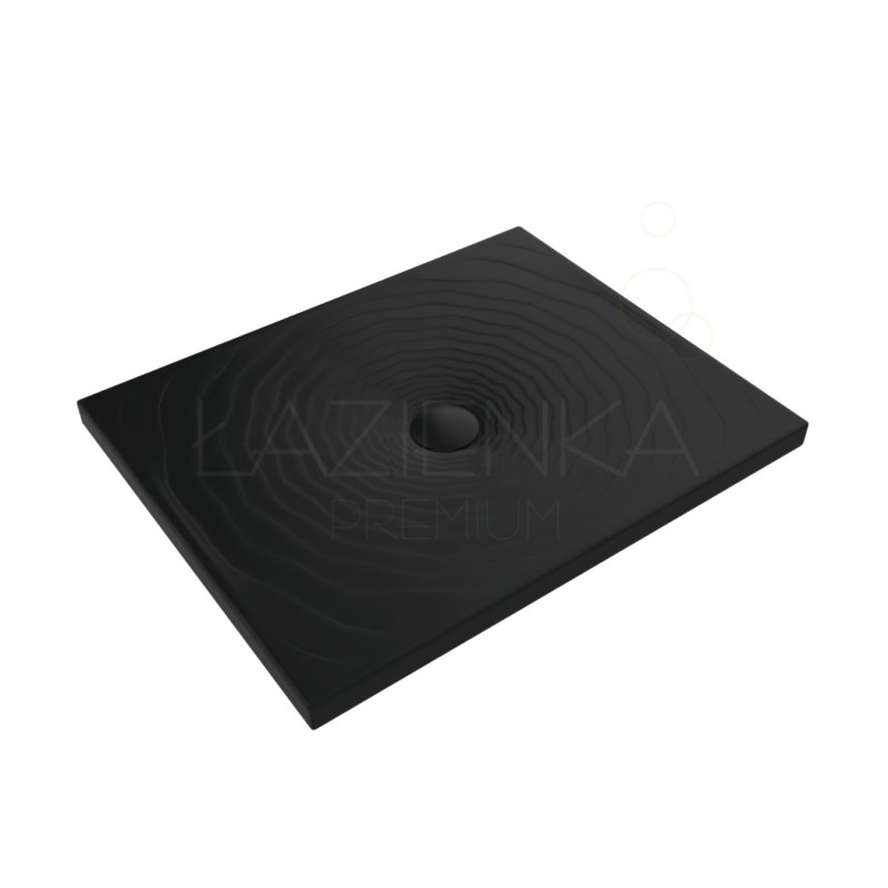 Flaminia Water Drop Laid on or built-in in the floor shower tray 80x100 cm Carbone