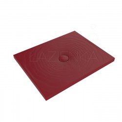 Flaminia Water Drop Laid on or built-in in the floor shower tray 80x100 cm Rosso Rubens