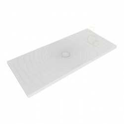 Flaminia Water Drop brodzik ceramiczny biały mat 160x70x5,5h Latte/ Milky white