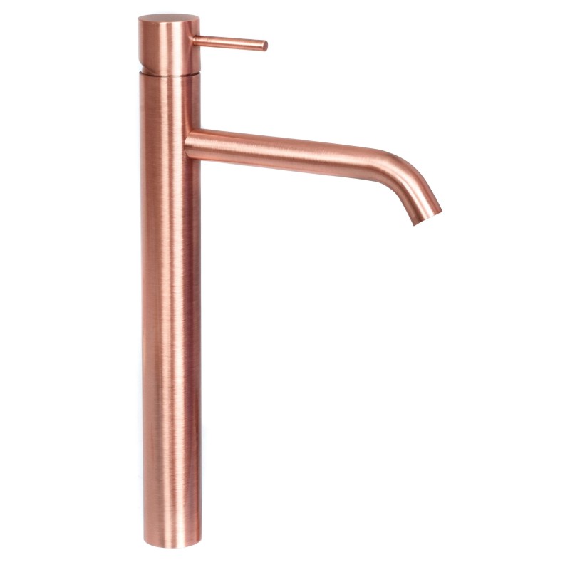 Daniel Tokyo Bateria umywalkowa wysoka z korkiem typu click clak miedź szczotkowana