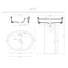 Artceram Brera Countertop/on pedestal basin 60 cm BRL002