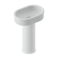 Artceram Brera 60 cm umywalka z postumentem, biała , BRL003+BRA001