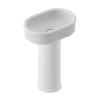 Artceram Brera 60 cm basin on pedestal, white, BRL003+BRA001