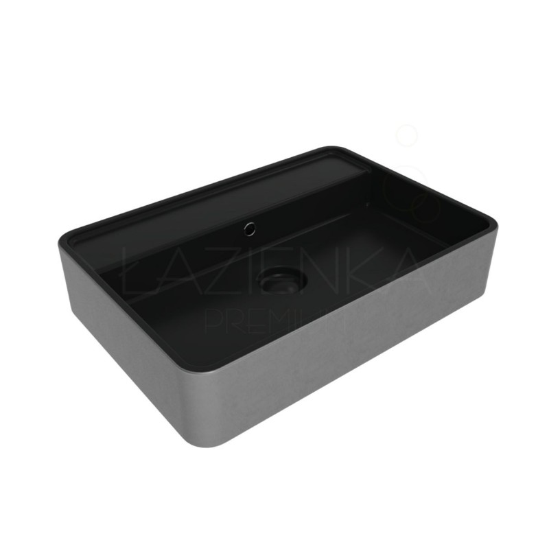 Flaminia Miniwash Countertop basin 60 cm MW60PR black silver