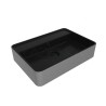 Flaminia Miniwash Countertop basin 60 cm MW60PR black silver