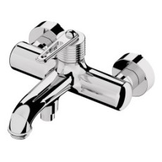 Daniel Brooklyn bateria wannowa ścienna retro ze słuchawką prysznicową chrom BY610 CR