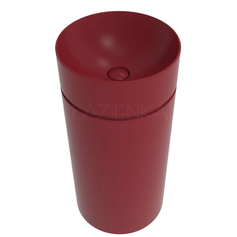 Flaminia Monotwin Slim floor standing back to the wall Rosso