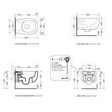 Flaminia Bonola miska wc GoClean + deska wolnoopadająca biały połysk