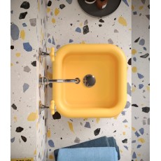 Bleu Provence True Colors Lite countertop basin vintage style 40 cm giallo senape matt