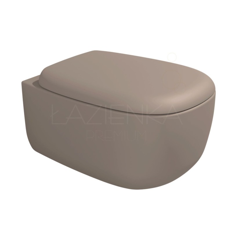 Flaminia  Bonola wall-hung wc GoClean + seat cover soft-close  Argilla