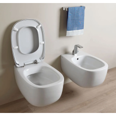 Flaminia Bonola wall-hung wc GoClean + soft close Latte