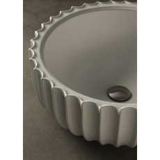 Flaminia Settecento umywalka wolnostojąca na postumencie 50 cm latte/milky white/biały mat