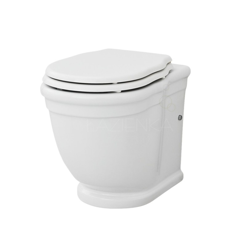 Artceram Hermitage miska wc stojąca z deską wolnoopadajacą w komplecie biały połysk HEV005+HEA005 01:71