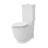 Artceram Hermitage wc kompatkowe monoblok białe komplet z deską wolnoopadającą zbiornikiem oraz mechanizmem spłukującym HEV006