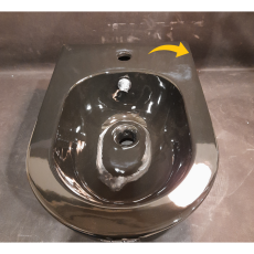 GSG Like wall-hung bidet black shine (+fixing ASC40) Outlet