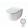 Artceram File 2.0 wall-hung wc rimless with seat cover in set blue FLV004 FLA014 6500
