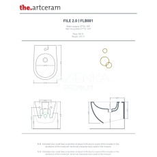 Artceram File 2.0 bidet wiszący brown matera FLB001 41:00