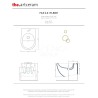 Artceram File 2.0 bidet wiszący biscuit FLB001 62:00
