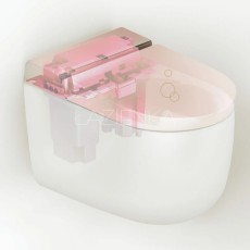 Artceram Hype miska wc wisząca rimless multifunkcyjna biały połysk z deską wolnoopadającą oraz kontrolerem HYV001 01:00 HYA001 0