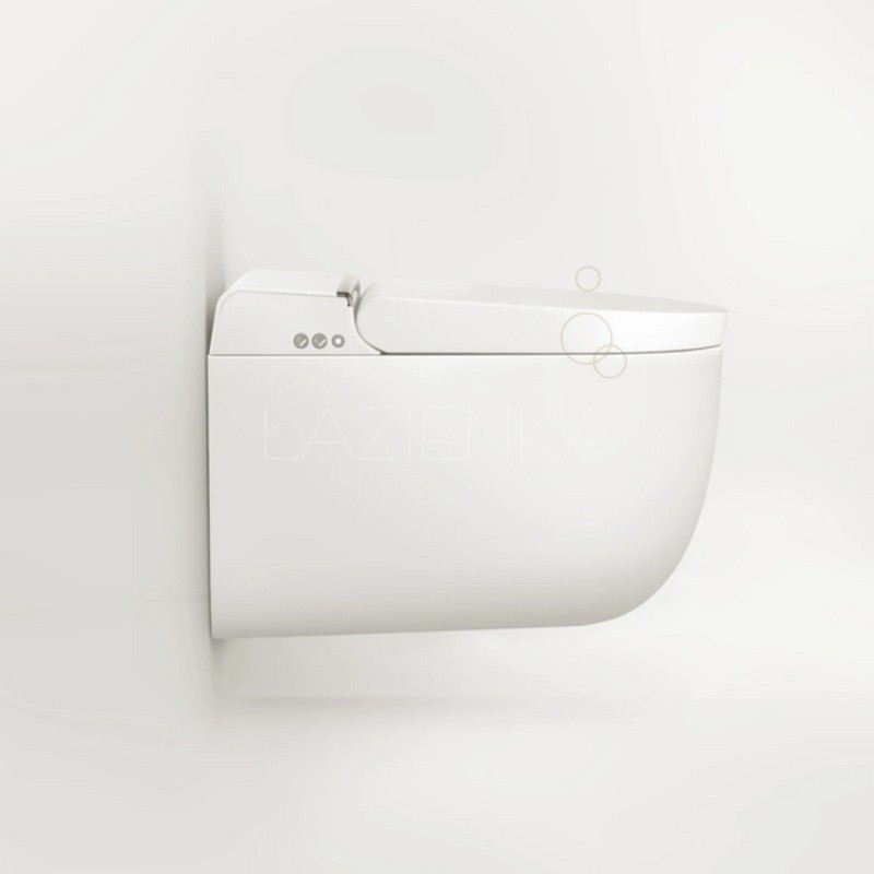 Artceram Hype miska wc wisząca rimless multifunkcyjna biały połysk z deską wolnoopadającą oraz kontrolerem HYV001 01:00 HYA001 0