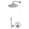 Paffoni Jo zestaw prysznicowy podtynkowy z deszczownicą 30 cm chrom