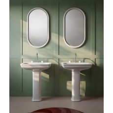 Artceram Milano lustro w ceramicznej ramie podświetlane Led