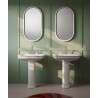 Artceram Milano lustro w ceramicznej ramie podświetlane Led